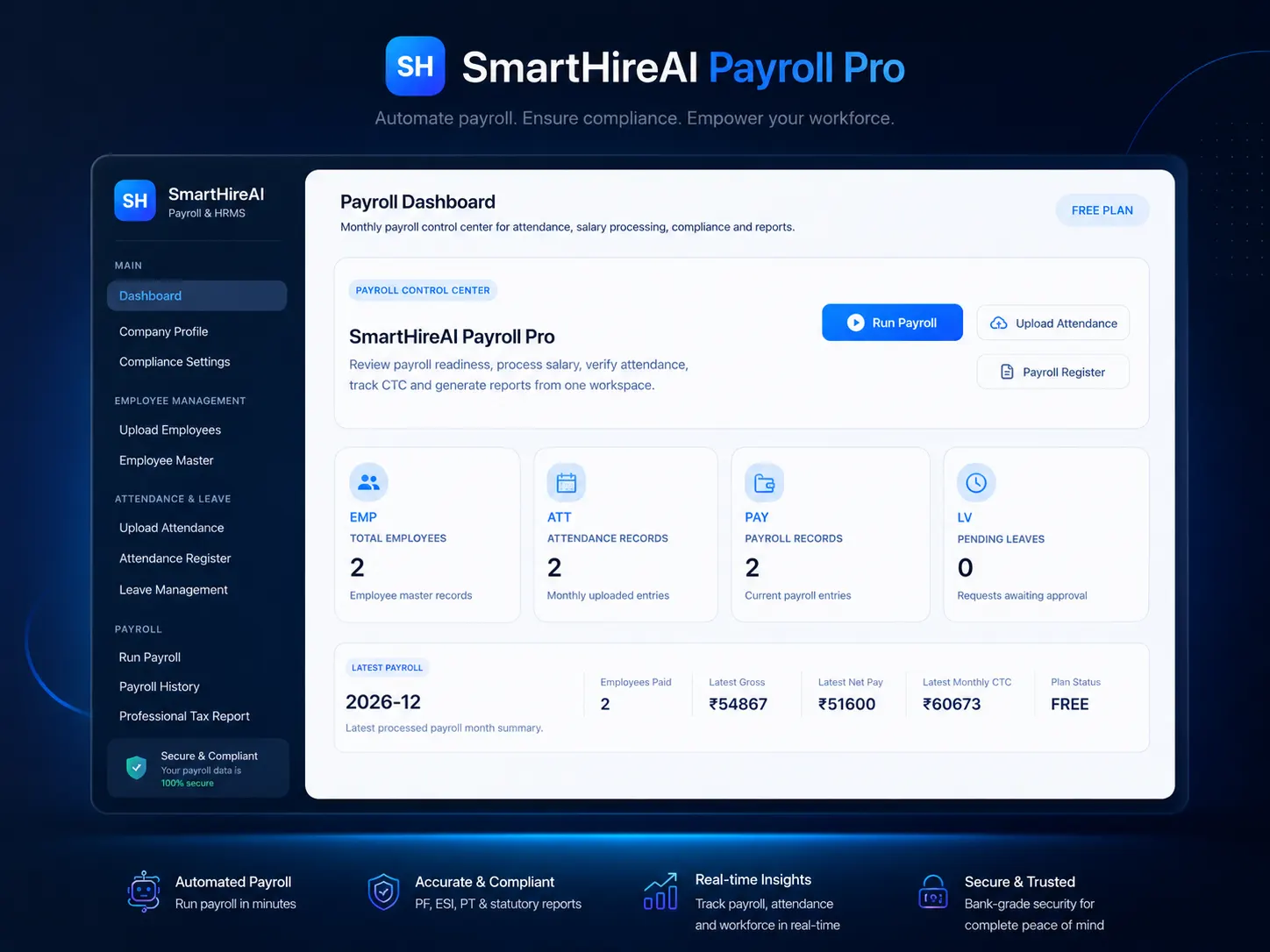 SmartHire Payroll Pro Software
